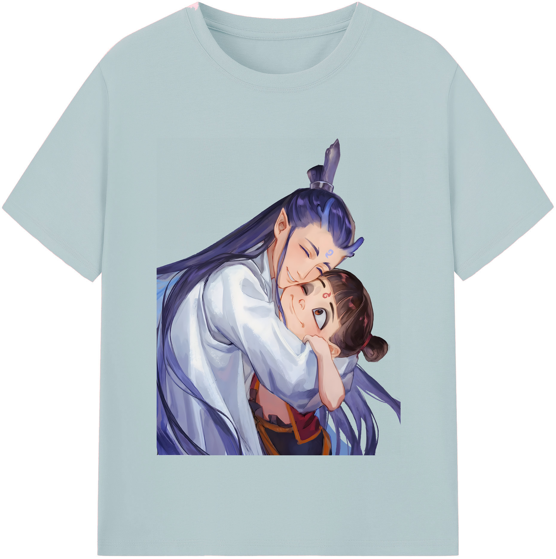 （画像用） Ne Zha 2 ナタ 魔童の大暴れ 綿100％半袖Tシャツ（フロントプリント）